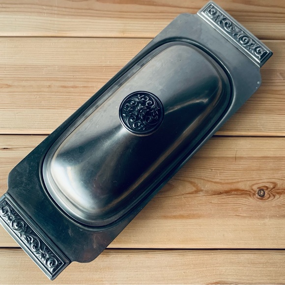 International Decorators Stainless Butter Dish - Picture 4 of 9